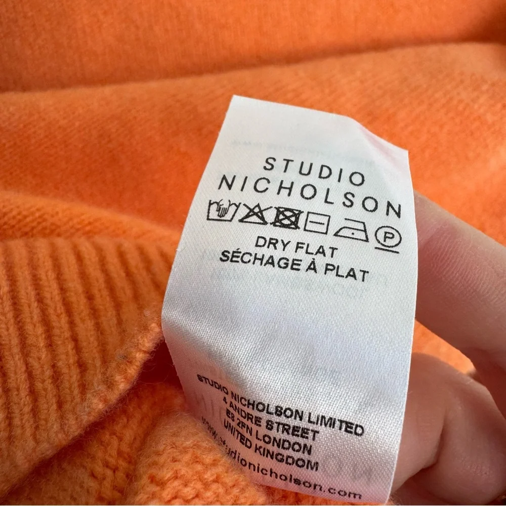 Studio Nicholson Sorello English Lambswool Crewneck Pullover Sweater - Picture 6 of 7